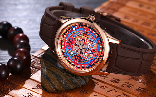 明生大和尚佩戴的時輪金剛轉經佛表